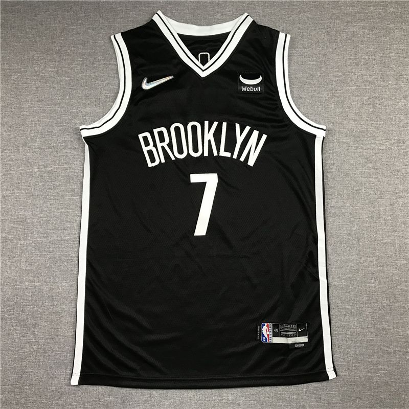 Men Brooklyn Nets 7 Durant Black Nike New Game NBA Jersey